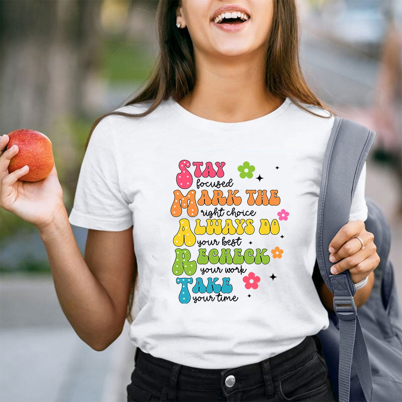 Smart Don't Stress Do Your Best Teacher T-Shirt