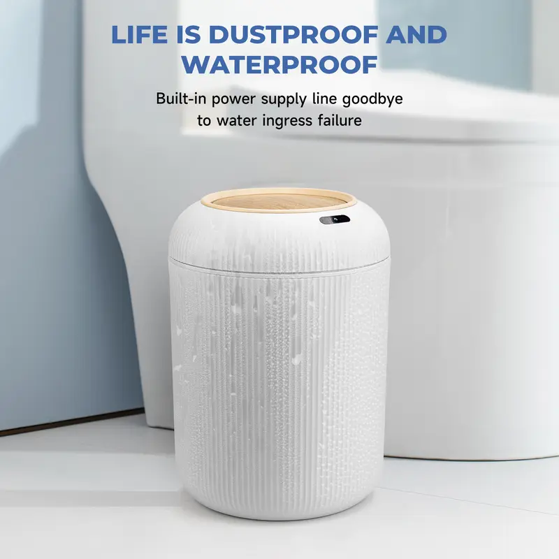 Smart Touchless Trash Can a?? Automatic Motion Sensor Waste Bin for Bathroom, Kitchen & Office