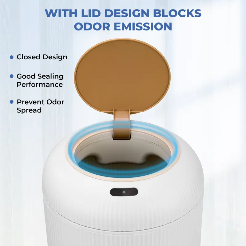 Smart Touchless Trash Can a?? Automatic Motion Sensor Waste Bin for Bathroom, Kitchen & Office